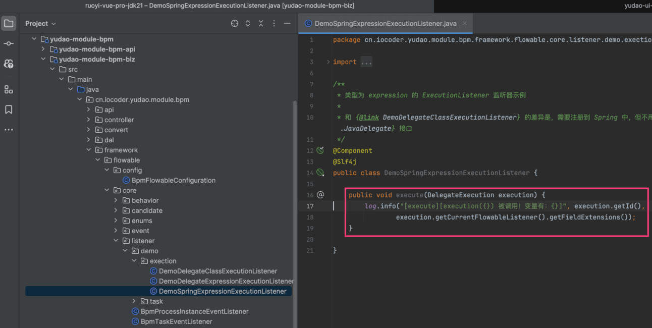 DemoSpringExpressionExecutionListener